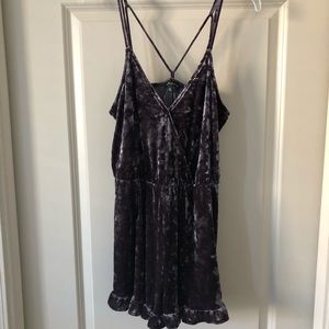 Kendall and Kylie Velvet Pacsun Romper